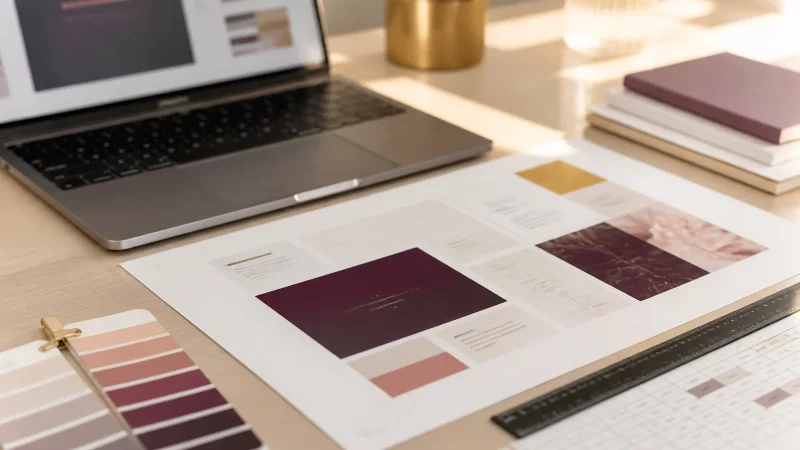 Illustration d'article sur la mise en page d'un document professionnel